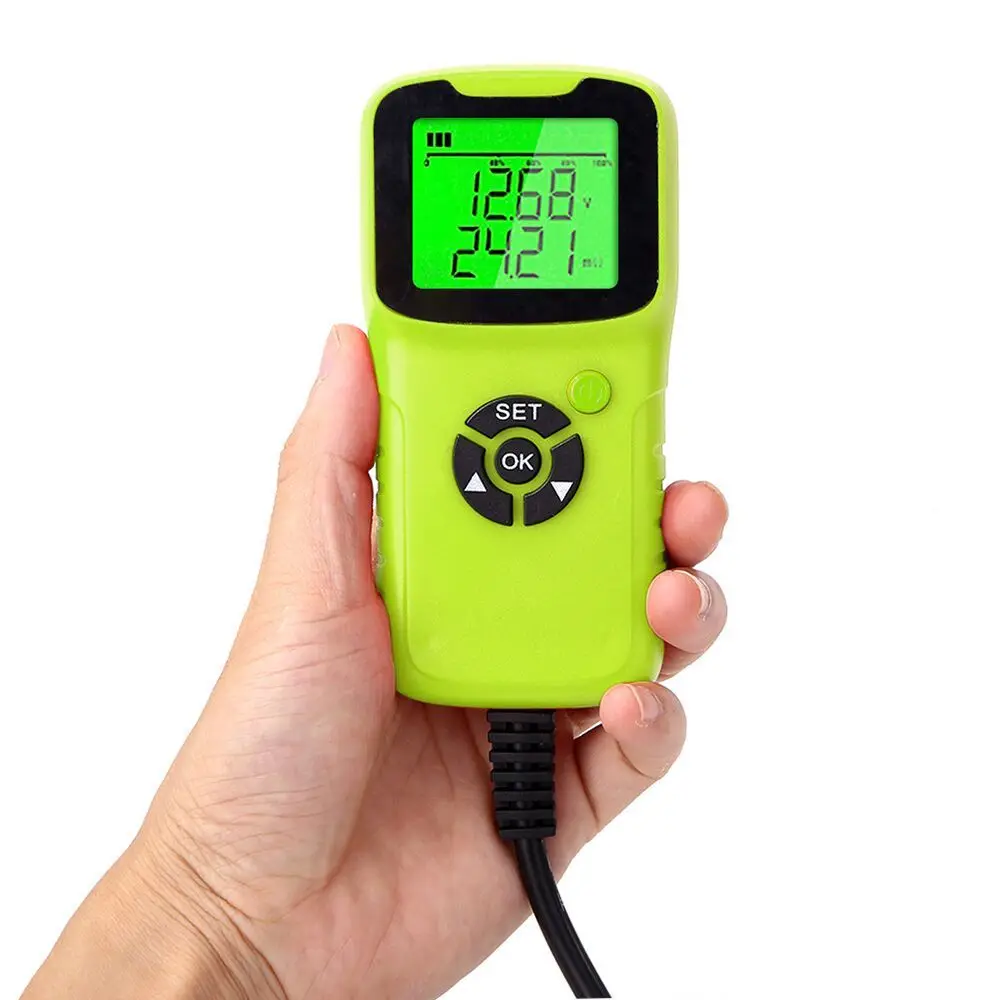 

Car Motorcycle Battery Tester 12V Battery System Analyzer for The Car 100-1700CCA Charging Cranking Test Tools