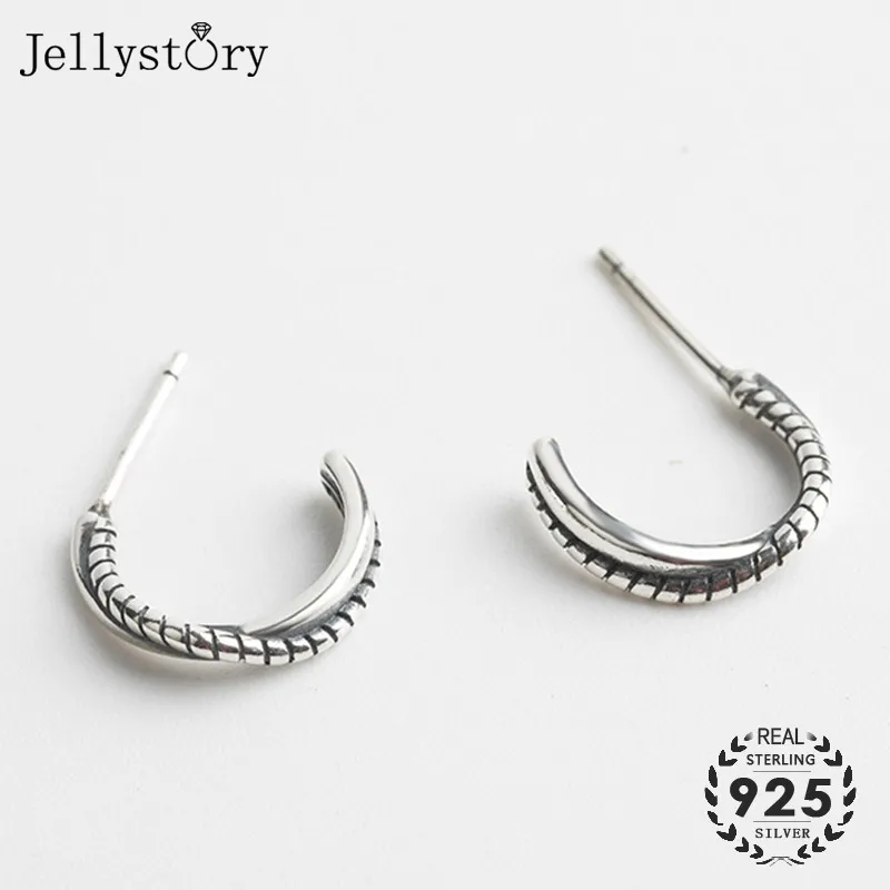 Женские серьги подвески из серебра 925 пробы с пеньковой веревкой|Серьги-подвески|