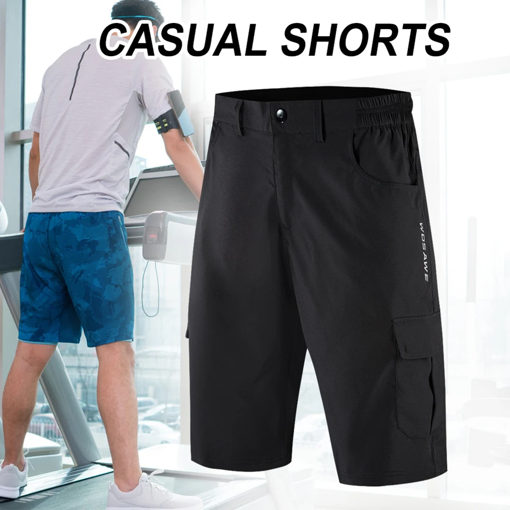 Шорты мужские велосипедные быстросохнущие свободные дышащие С 5 Карманами для