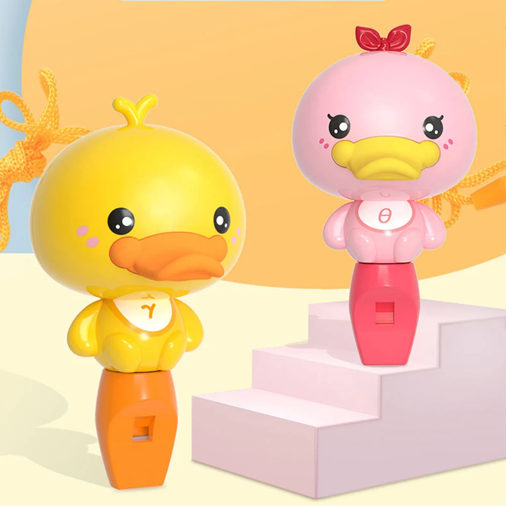 

Baby Kids Small Yellow Duck Whistling Toy Cartoon Animal Whistle Educational Toy Kindergarten Boys Girls Musical Game