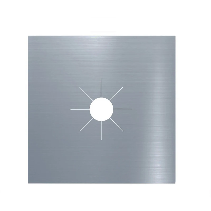 1pc Silver 2/4 шт. Стекло волокна газовый протекторы для плиты многоразовая плита Чехлы антипригарным коврик посудомоечная машина огонь такими травмами защиты Кухня инструменты - Цвет: 1pc Silver