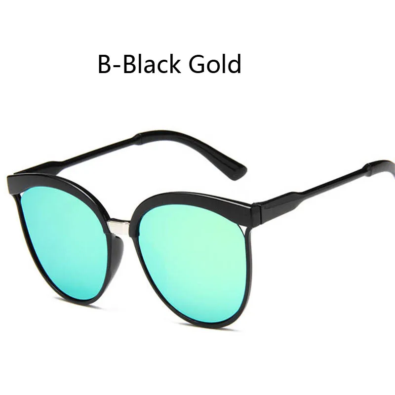 B-Black Gold Kilig, брендовые дизайнерские солнцезащитные очки, женские, Роскошные, пластиковые, солнцезащитные очки, классические, Ретро стиль, кошачий глаз, уличные, UV400, Oculos De Sol Gafas - Цвет линз: B-Black Gold