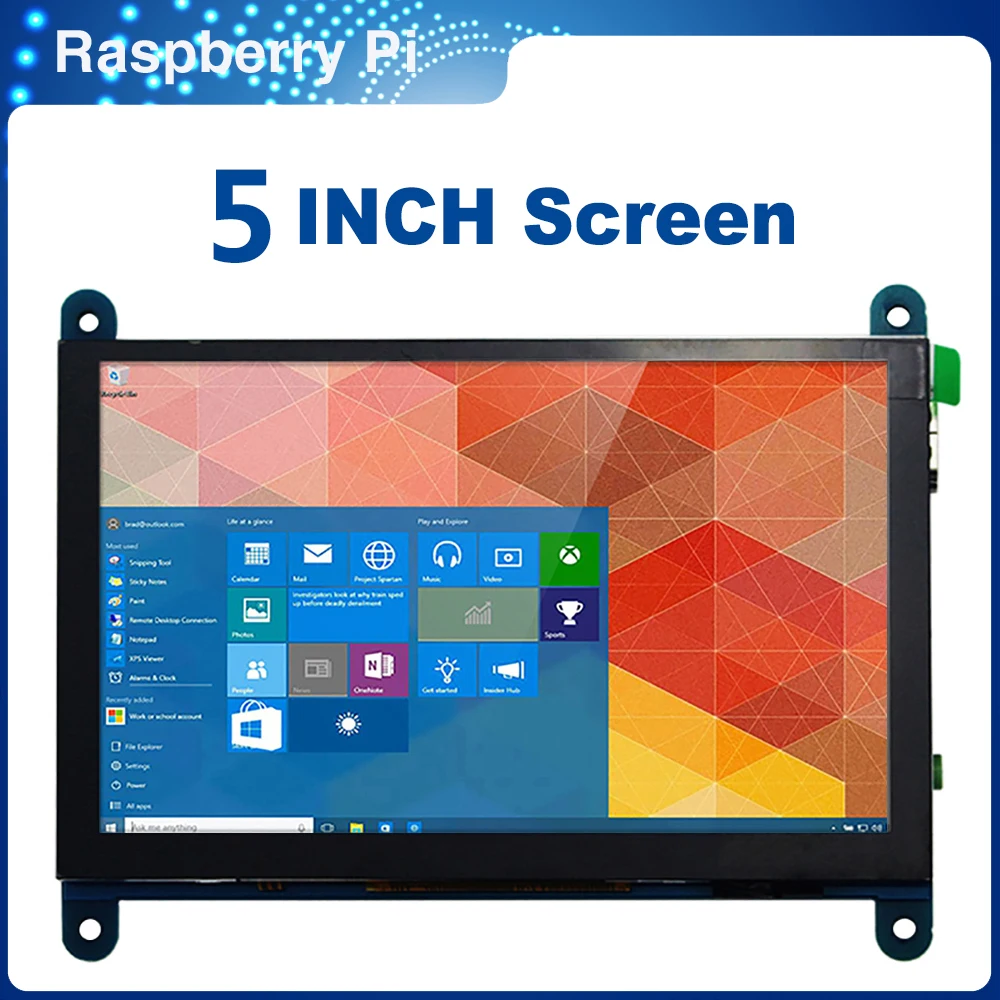 

ITINIT K6 5 дюймов Raspberry Pi 4 сенсорный Экран 800x480 ёмкостный ЖК-дисплей для Raspberry Pi 4B/3B +/3Bp Бесплатная езды на автомобиле