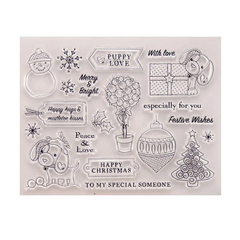 Прозрачный чистый силикон штамп/печать для DIY Скрапбукинг/фотоальбом