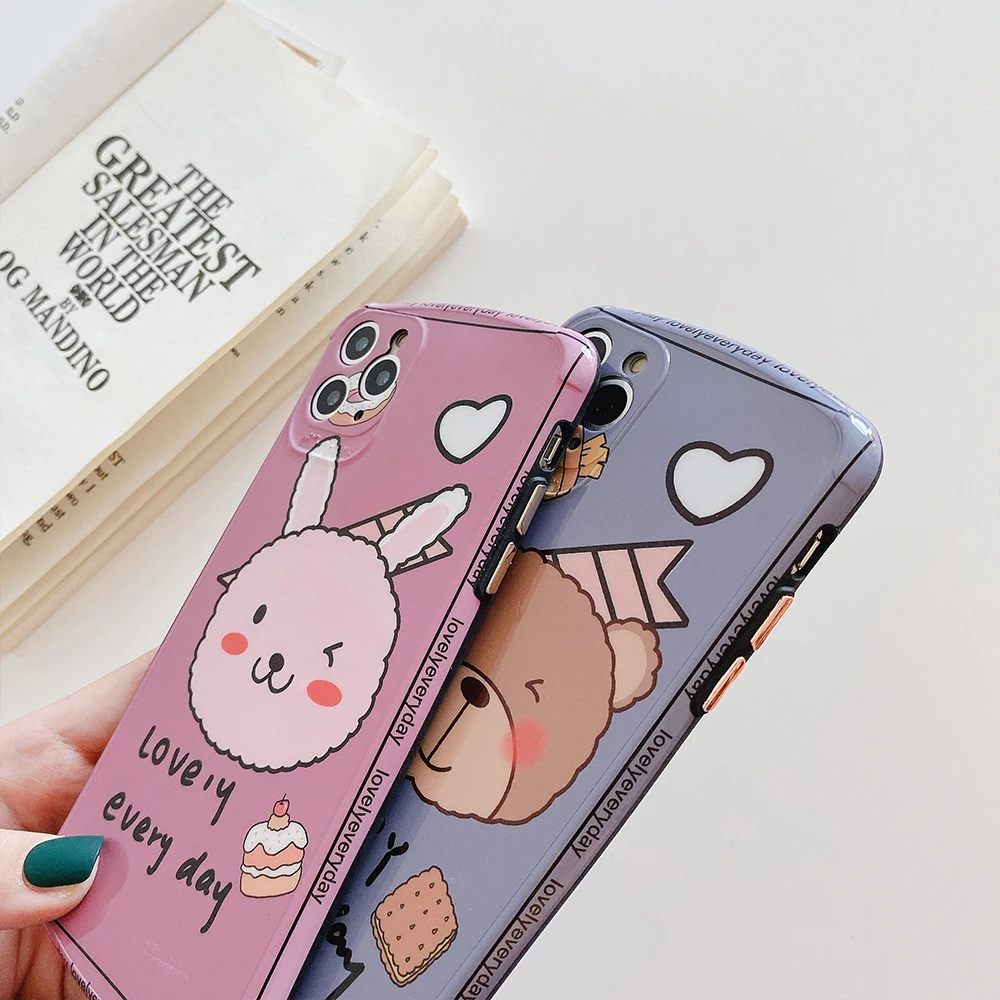 Luxury Camera Phone Case For Apple iPhone X XR XS 11 Pro Max 8 7 Plus Cover Cute Cartoon Soft Silicone i7 i8 Full | Мобильные
