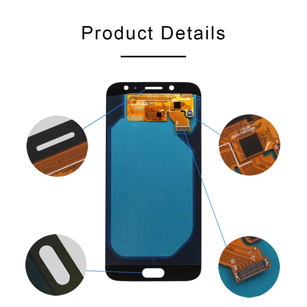 

Super quality J730FN/DS LCD For Samsung Galaxy J7 Pro 2017 J730 J730F LCD Display and Touch Screen Digitizer Replacement Parts