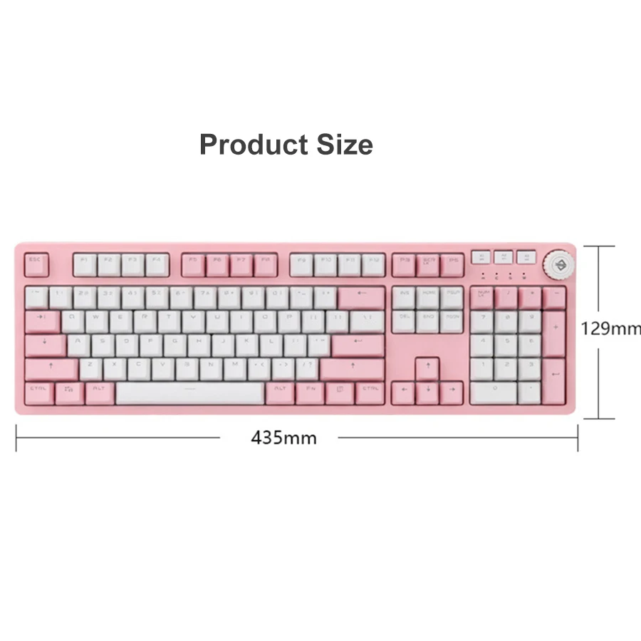 

USB Wired Gaming Mechanical Keyboard With Backlit Gaming Keyboard For Girl Type-C Interface Mechanical Keyboard For PC Gamer