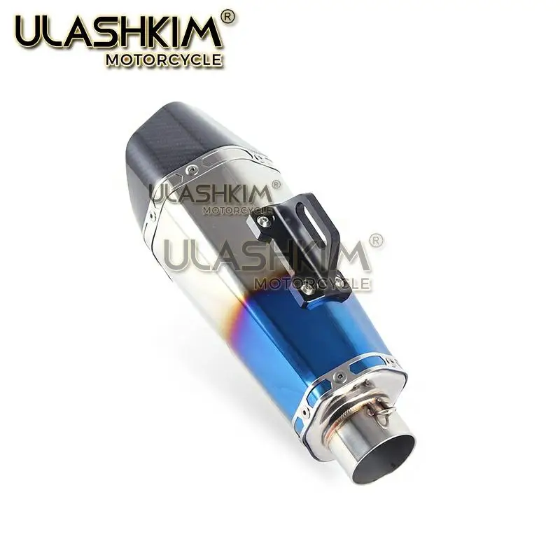 Универсальный мотоцикл выхлопной глушитель трубы слипоны ZRX1100 ZZR1100C ZZR1100D GPZ900R 1400GTR