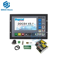 cnc drilling milling 4axis cnc controller upgraded ddcsv3 1 34 axis 500khz g code offline controller 2 power supplies