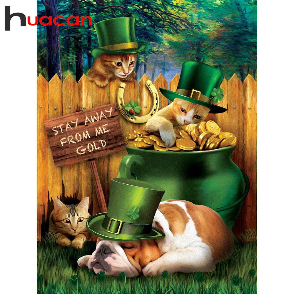 

Алмазная живопись «кошка, собака»