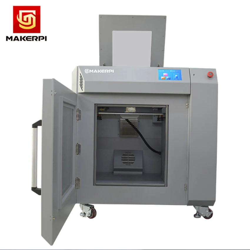 Makerpi S400 Industrial 3d Printer with Constant Temperature Heating System 500℃ Nozzle Support 360 Stainless Steel PEEK Materi