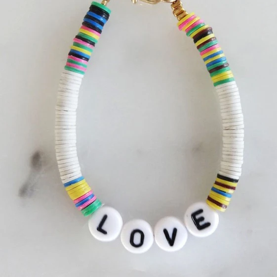 bracelet Lohri кристалл натуральный камень стекло браслет из бисера натуральный настоящий четырехлистный клевер талисманы браслет подарок на удачу браслеты для женщин - Окраска металла: bracelet