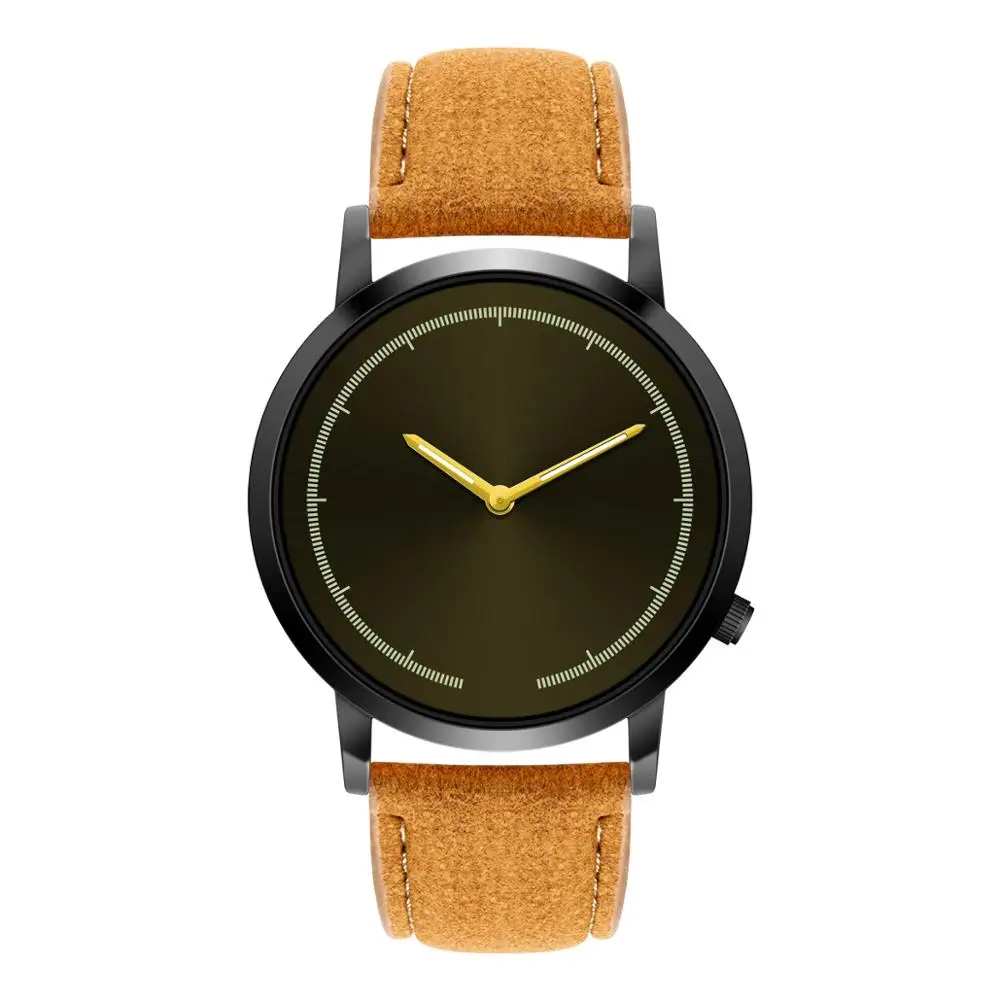 Простые часы женские 2 указки кожаные кварцевые наручные подарок Mujer Kol Saati Montre