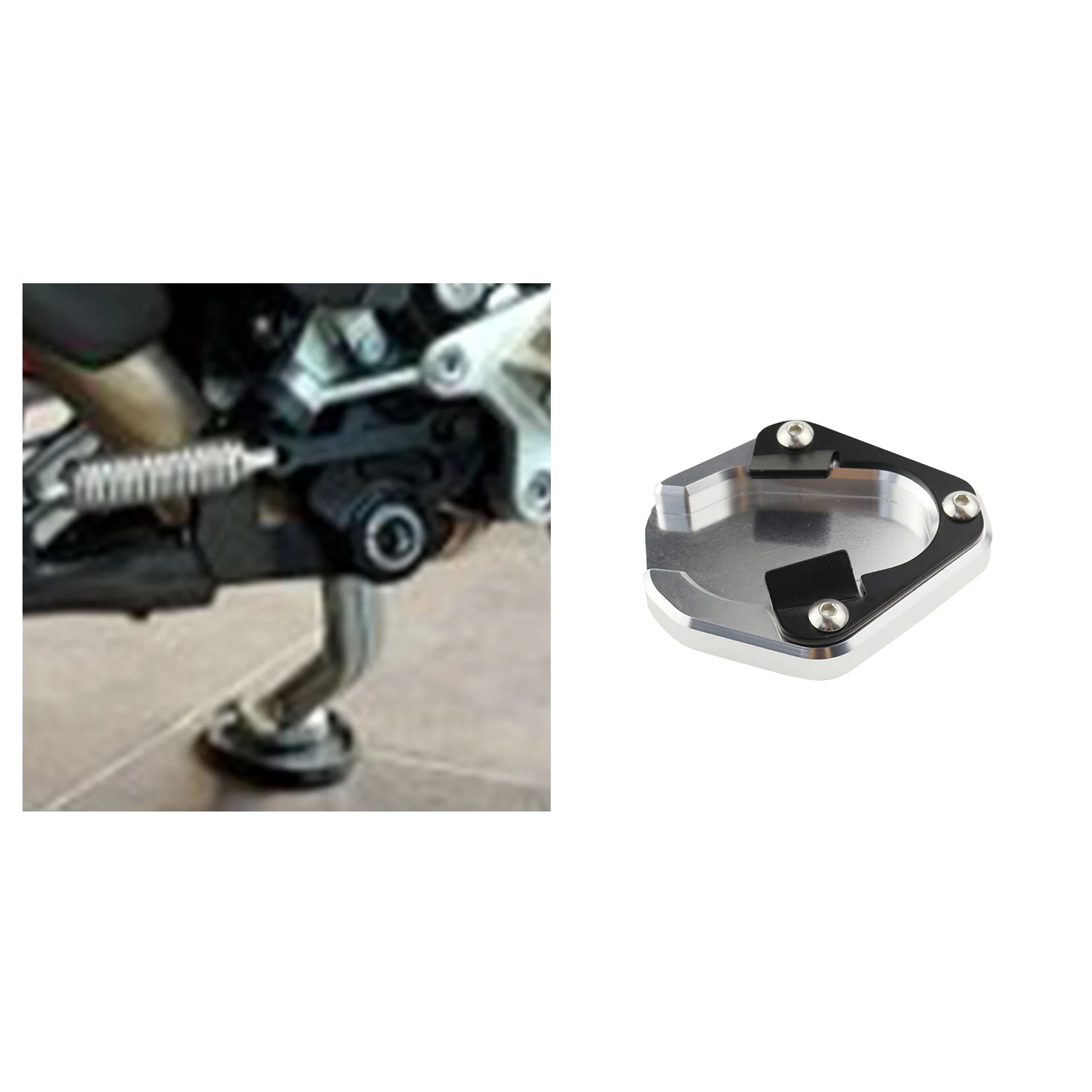 

1Pcs Aluminum Kickstand Side Stand Mount Extension Pad Plate For 900 GT LOW PRO