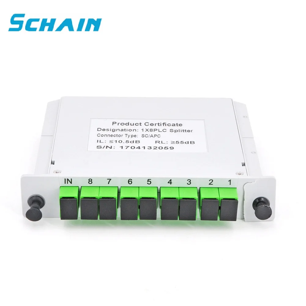 SC APC PLC 1X8 распределитель волоконно оптический блок FTTH Разделитель с разделитель