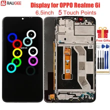 LCD for Realme 6i RMX2040 LCD Display with Frame Digitizer 5 Touch Points Screen Replacement for OPPO Realme 6i 6 i 6.5inch