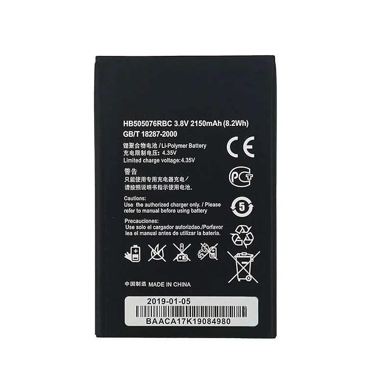 Новый аккумулятор 100% 2150 мАч HB505076RBC для Huawei Ascend G527 C8815 G606 G610 G610-U20 G700 G710 G716 G610S/C/T Y600