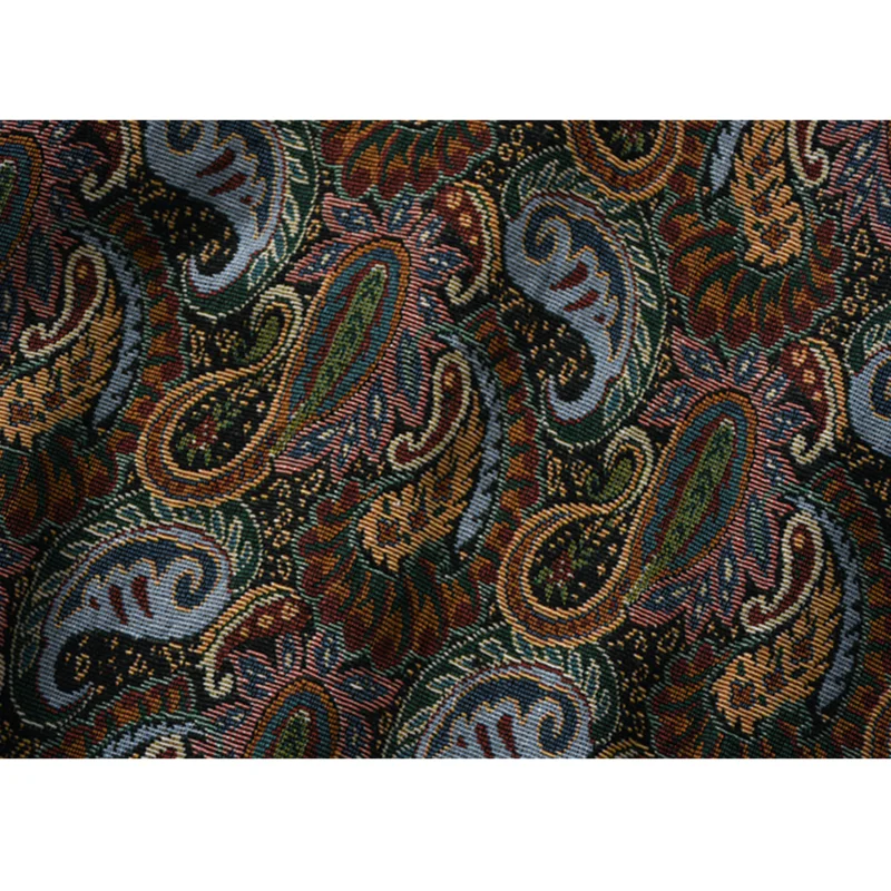 

Vintage Shirt Men Paisley Patterns Thick Warm Knitted National Style Long Sleeve Button Streetwear Harajuku Casual Shirts Tops