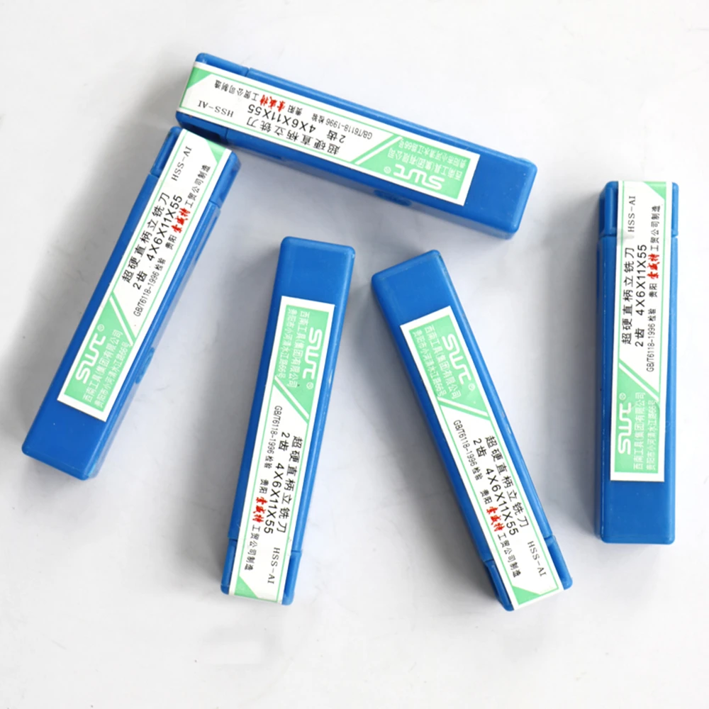 Фрезы из быстрорежущей стали и алюминия 2F/3F/4F 1 мм/1 5 мм/2 мм/3 мм/4 мм/5 мм/6 мм |