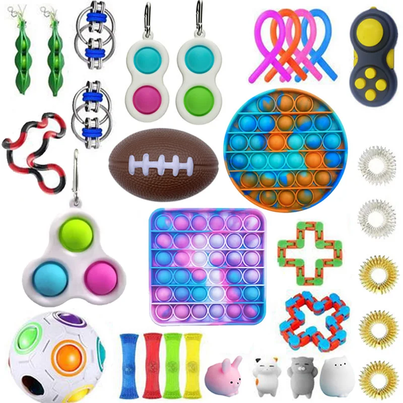 

Fidget Toys Set AntiStress Box Strings Marble Relief Gift Free Shipping Antis-tress Relief Figet Toy Pack