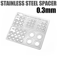 for 110 rc crawler durable 0 2mm0 3mm 0 3mm stainless steel spacer gasket for 110 rc crawler car modification part