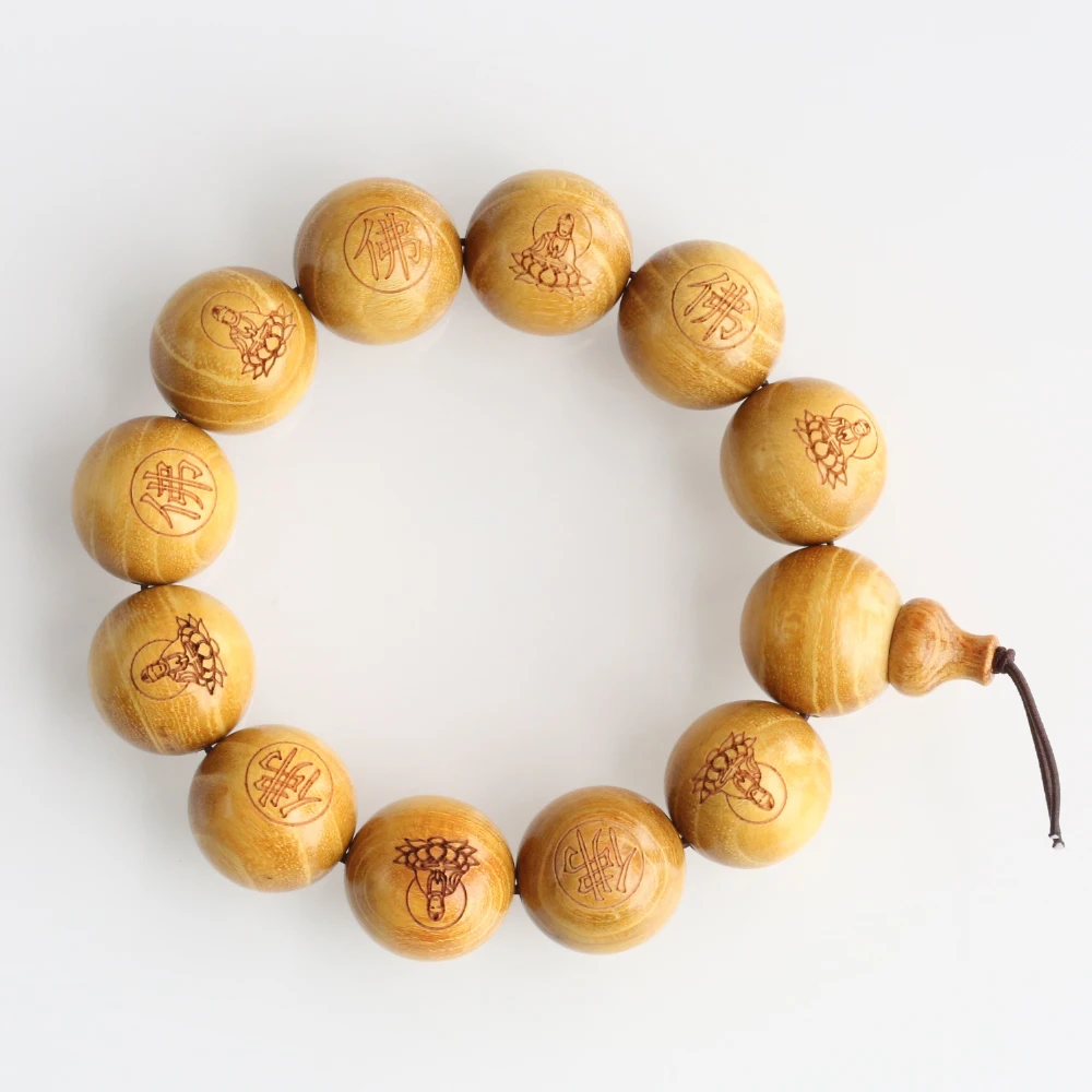 Натуральный Деревянный деревянный браслет ручной работы из золотого дерева