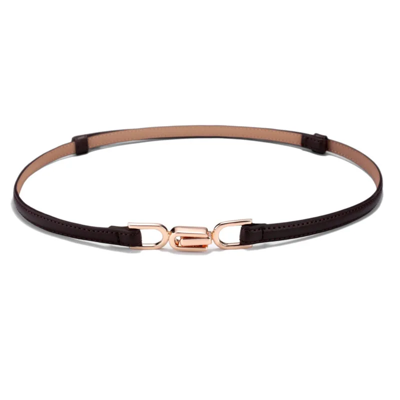 

Women Belt Pin Buckle Red Adjustable Waist Belt Metal Head Accessories Classic Simple For Female