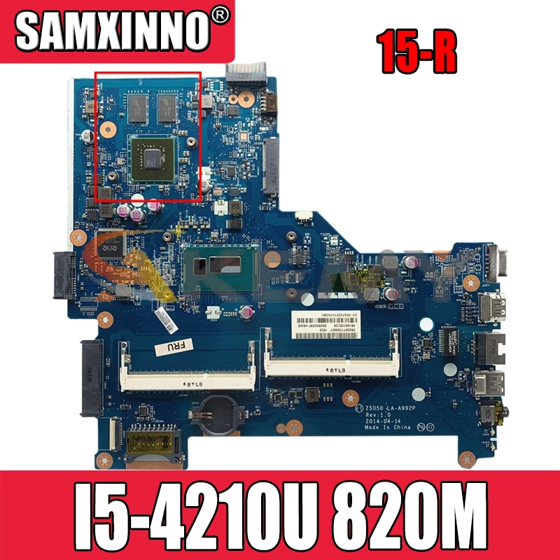 

781640-501 781640-601 для HP павильон 15-R I5-4210U 820M материнская плата для ноутбука LA-A992P SR1EF N15V-GM-S-A2 DDR3 материнская плата для ноутбука