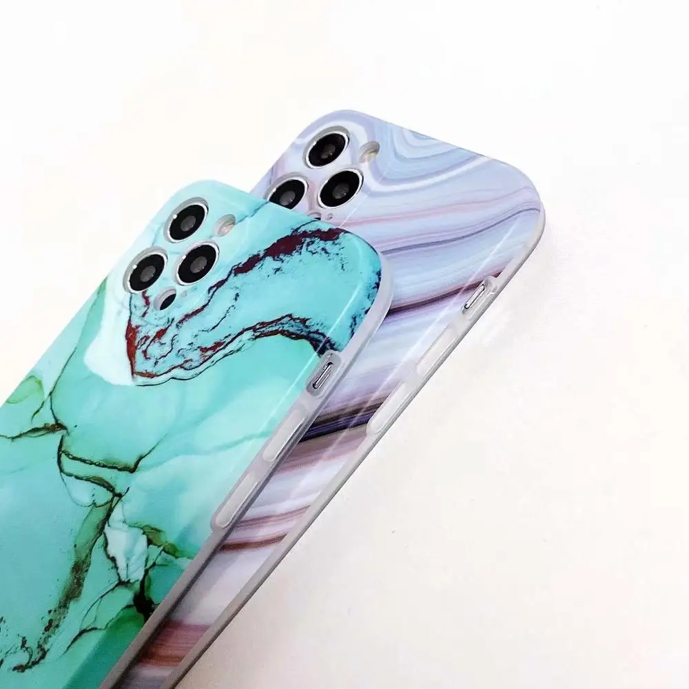 marble case for iphone 12 pro max mini 2020 imd rubber cover for iphone 11 pro max free global shipping