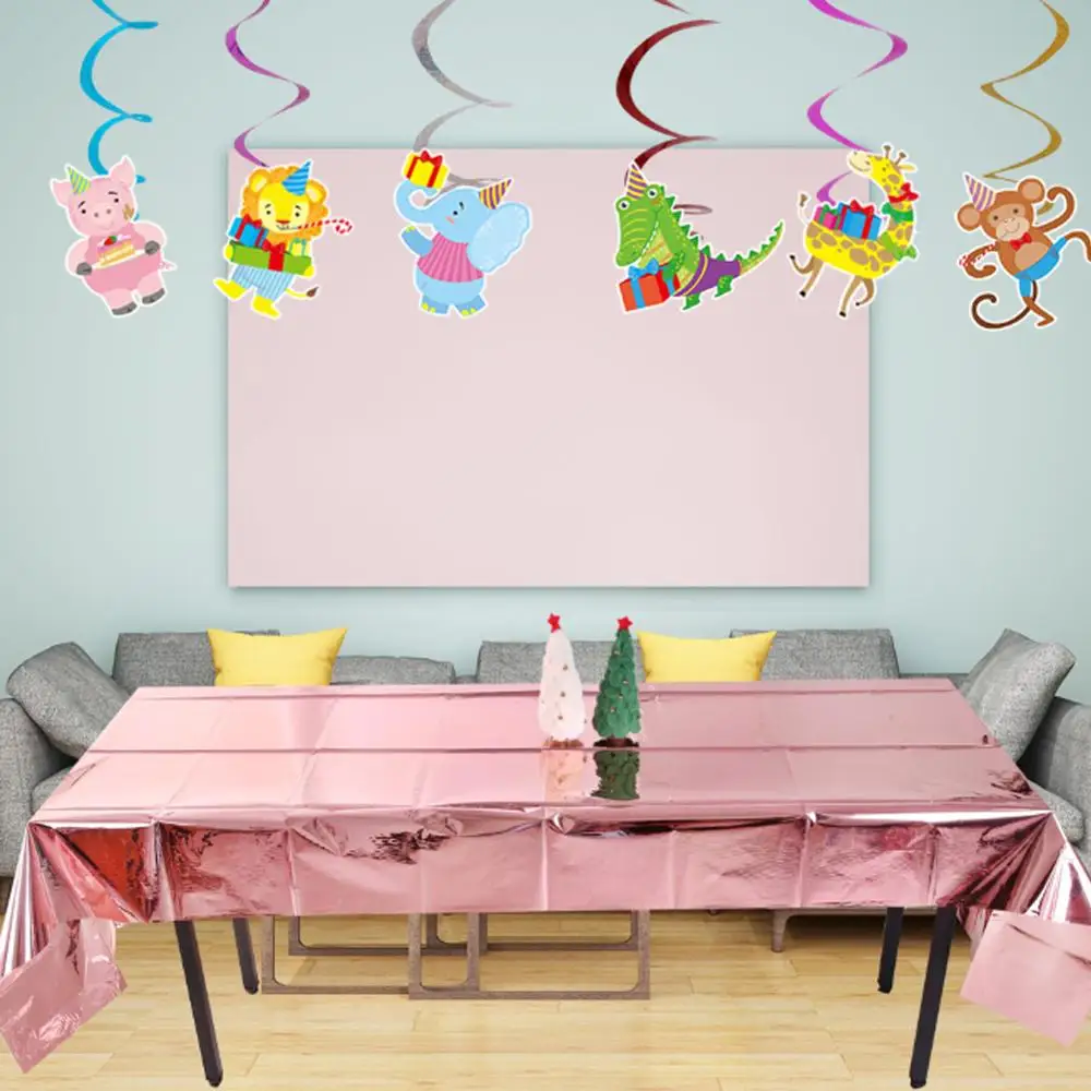 Блестящая скатерть с блестками прямоугольная розовое золото/искусственная кожа