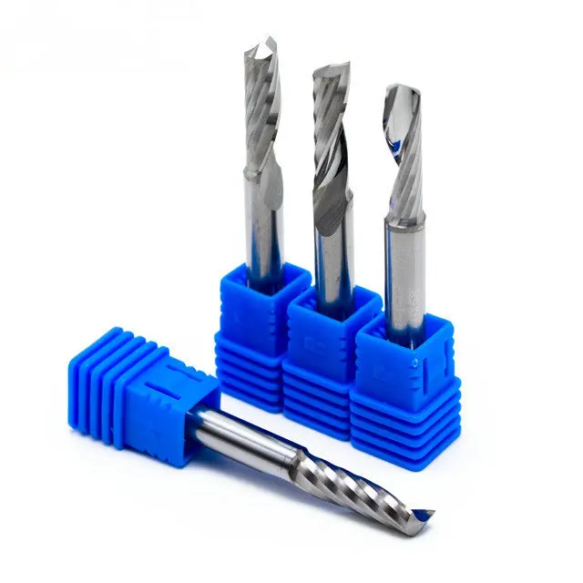 

3.175 shank Imported Grade Tungsten Carbide Milling Cutter Single Flute End Mill Single Flute Spiral End Mill one flute cutter