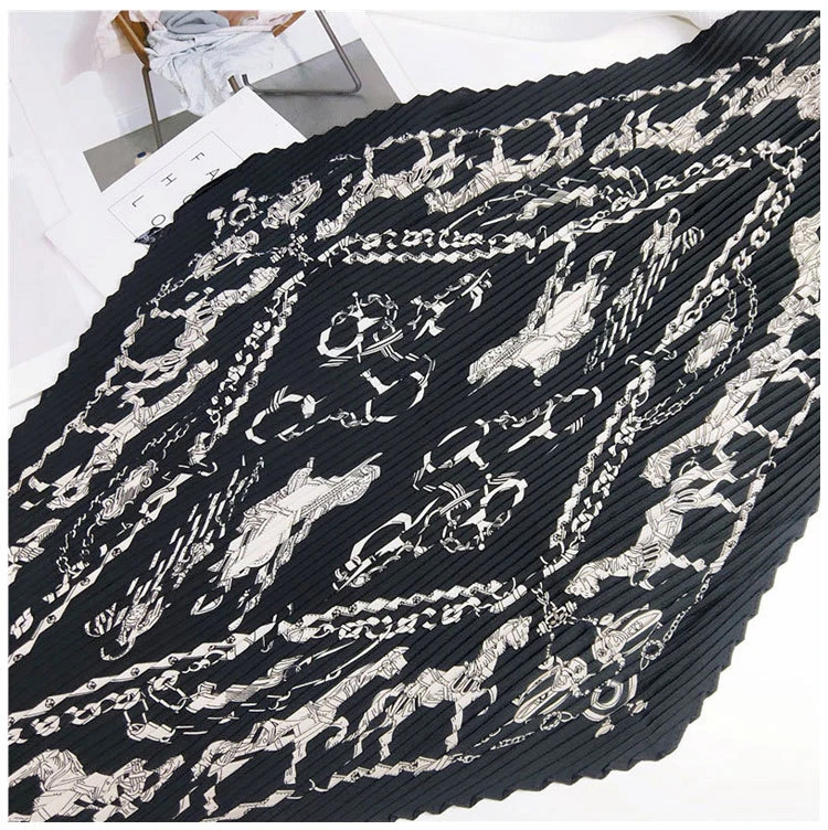 Осенние женские шелковые шарфы в мелкий горошек Печатный шейный для женщин