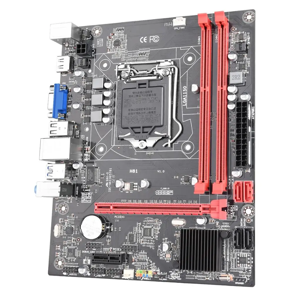 Материнская плата H81 LGA 1150 для настольного компьютера материнская Intel LGA1150 память