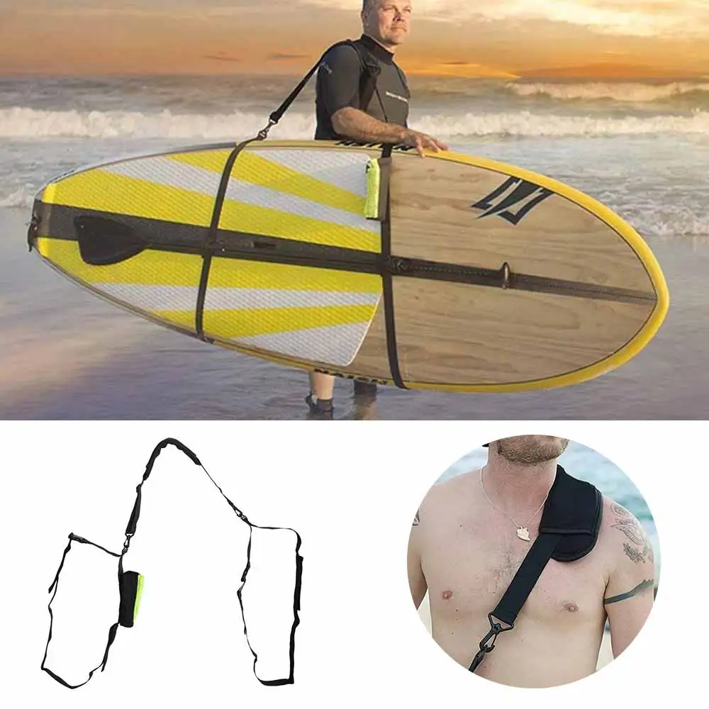 

Surfboard Shoulder Strap Adjustable Heavy-Duty Paddle Boards Carrying Support Belt Shoulder Sling Stand Up Surf Board Carrier