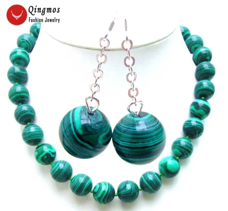 Женский комплект из колье и серёг с подвеской 14 мм | Украшения аксессуары