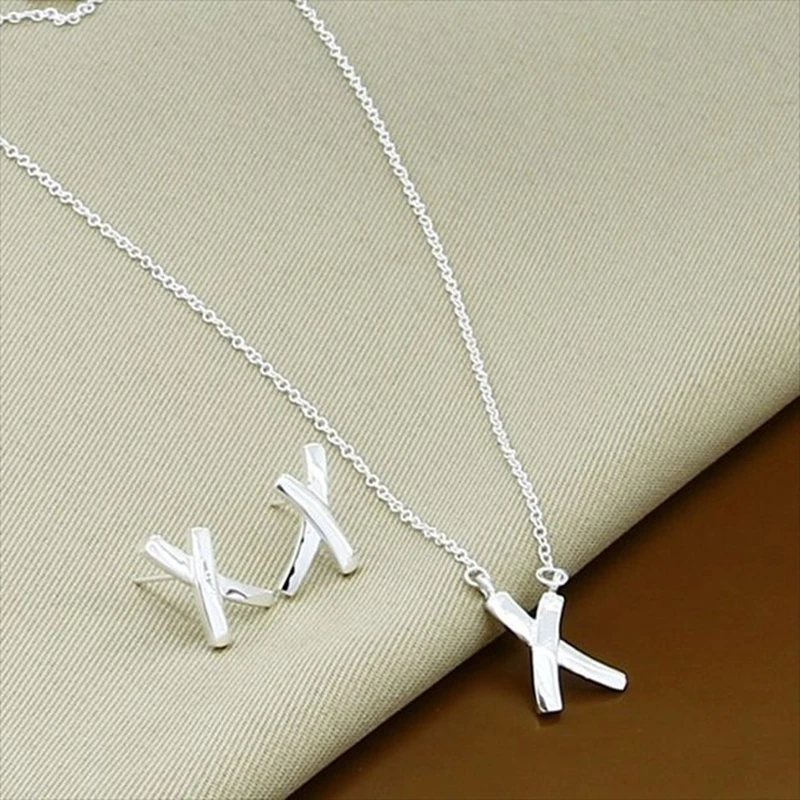 Горячая Распродажа ювелирный набор из стерлингового серебра 925 пробы модная