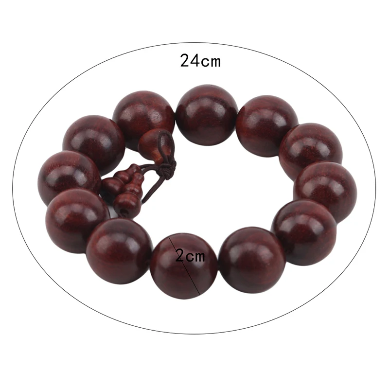 Высокое качество 20 мм Аутентичные Индии из натурального красного сандалового