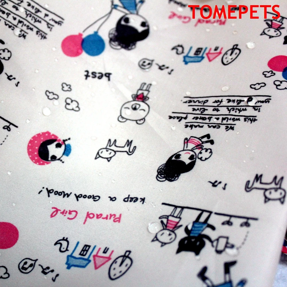 TOMEPETS водонепроницаемое пальто для собак куртка жилет дождевик одежда с милым