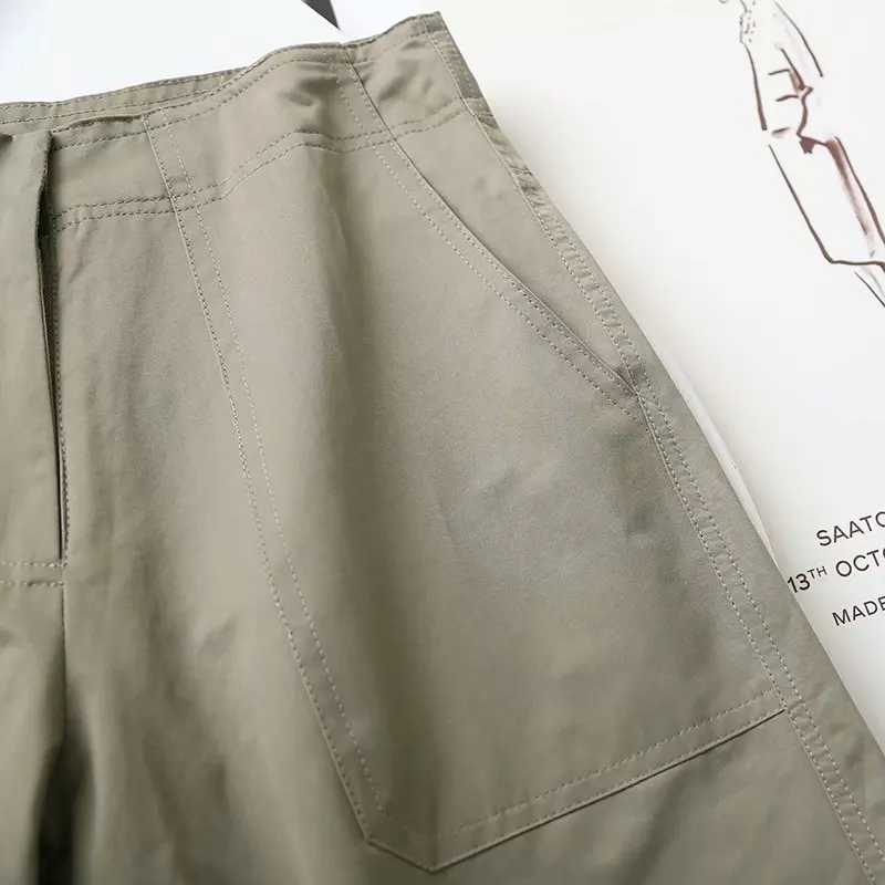 

Unizera 2021 summer women's fashion basic Summer Cotton hemp women's casual loose shorts