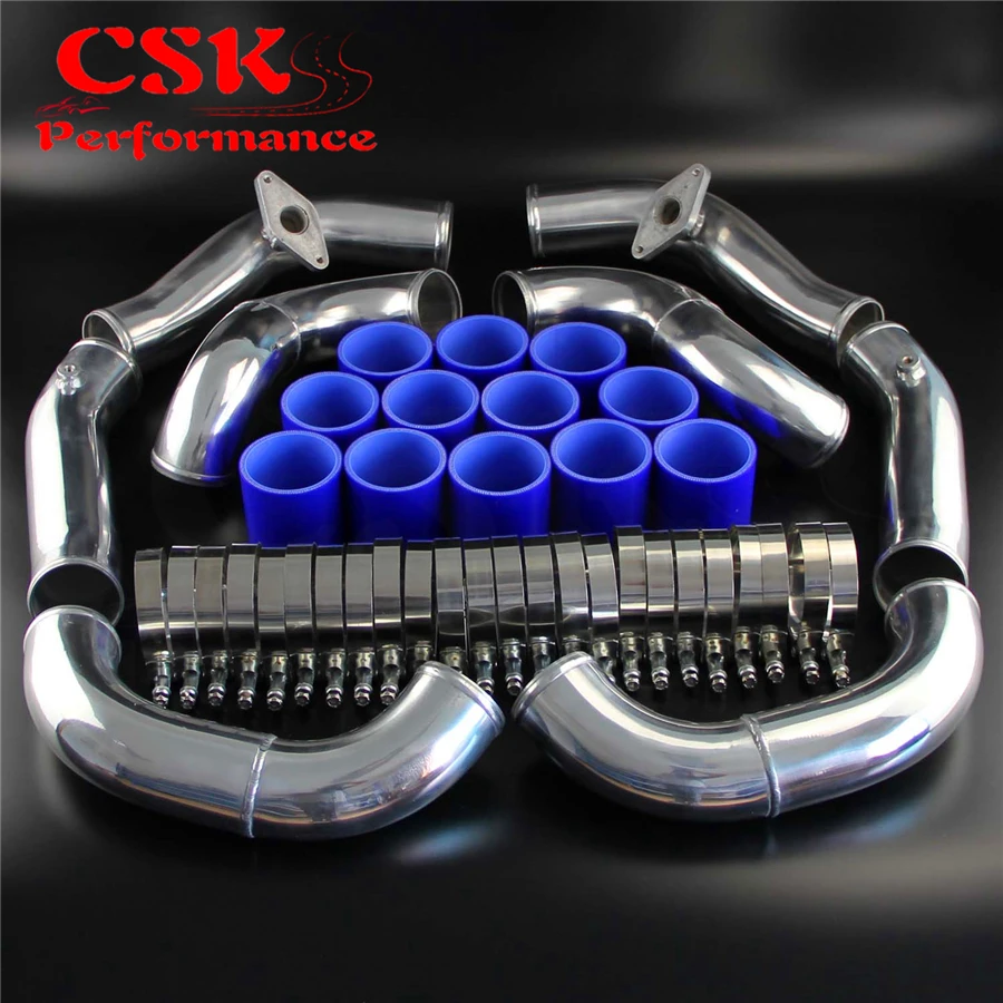 Гоночный турбо интеркулер Трубопроводный комплект Подходит для Nissan GT R R35 VR38DET VR38