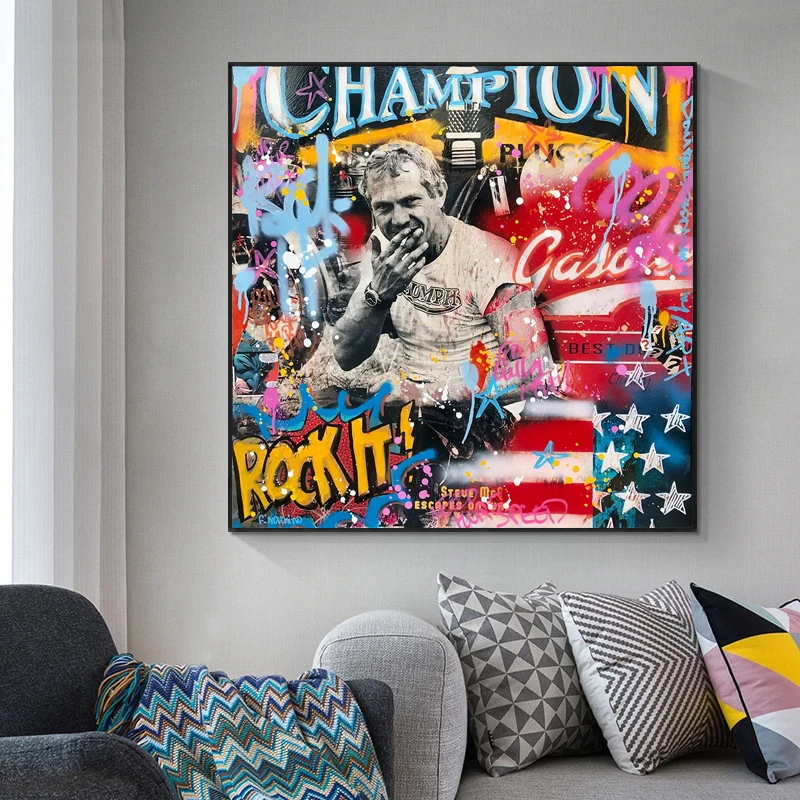 

Le Mans Michael Delaney Prints 24 Hours Graffiti Art Poster Wall Art Pictures On Canvas For Living Room Home Decoration