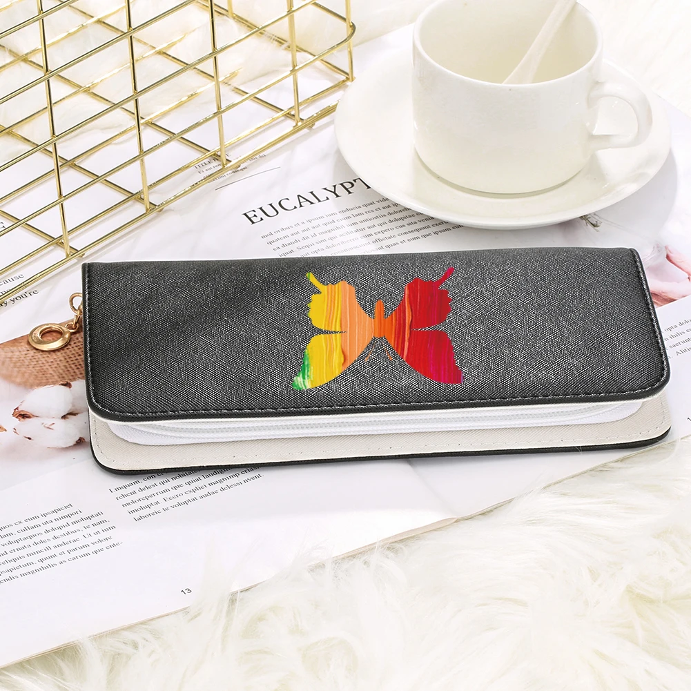 Женские Длинные кошельки из искусственной кожи с красочным принтом животных