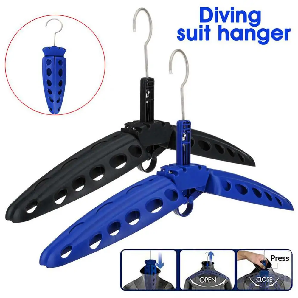 Black Durable Storage Rack Multi Purpose Foldable Hanger Stand For Snorkeling Diving Surf Wetsuit Drysuit Diving Equipment