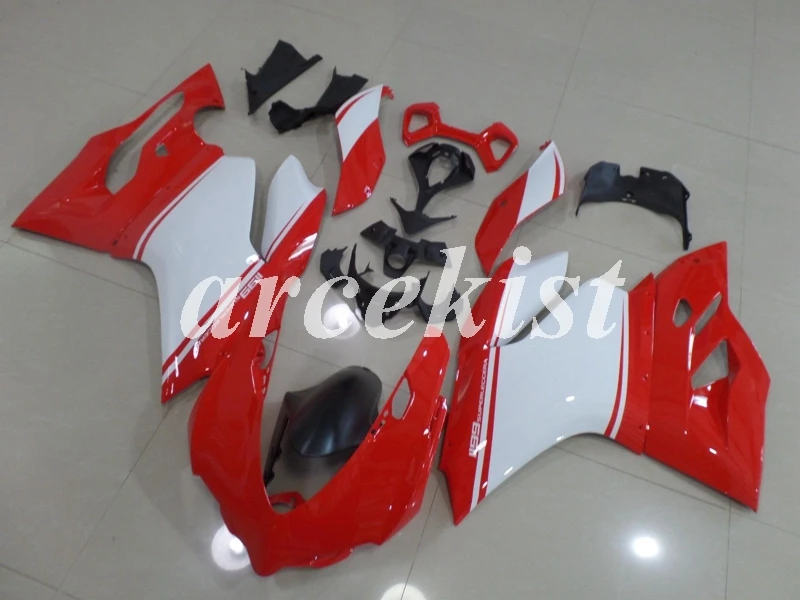 Новый комплект обтекателей для мотоцикла из ABS под давлением подходит Ducati 899 1199