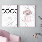 Плакаты и принты, мраморные кокосовые цитаты, черные, белые, модные картины, Картина на холсте для гостиной, домашний декор