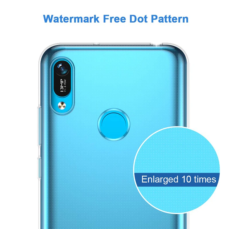 Прозрачный мобильный телефон чехлы для Huawei Y6/Y6 Pro/Y6 Prime 2019 Силиконовая задняя
