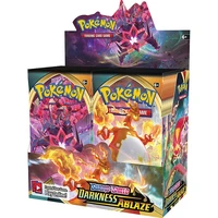 324pcs upgrade pokemon trading card game pokemon sword shield darkness ablaze booster box collectible kids toys gift