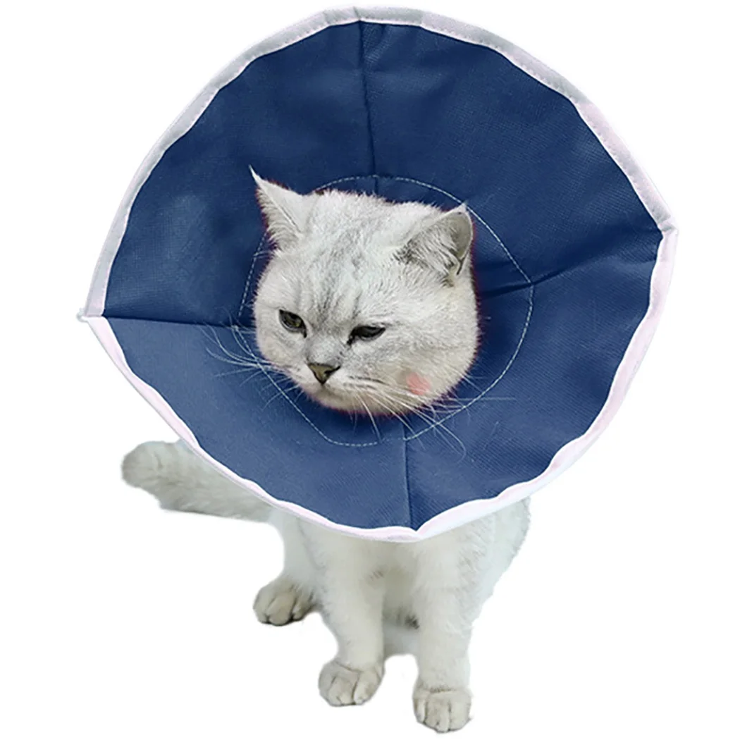 

Legendog Cat Recovery Collar Soft Nonwoven Cloth Adjustable Cat Cone Pet Cone Pet Cat Dog Elizabeth Circle Pet Protection Collar