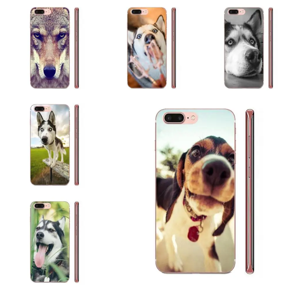 Роскошный модный чехол для телефона с забавными животными миниатюрный Хаски Samsung