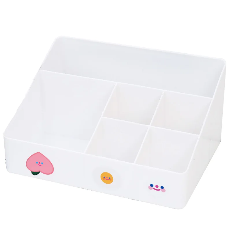 INS Настольный милый ящик для хранения косметики органайзер пластиковая стойка